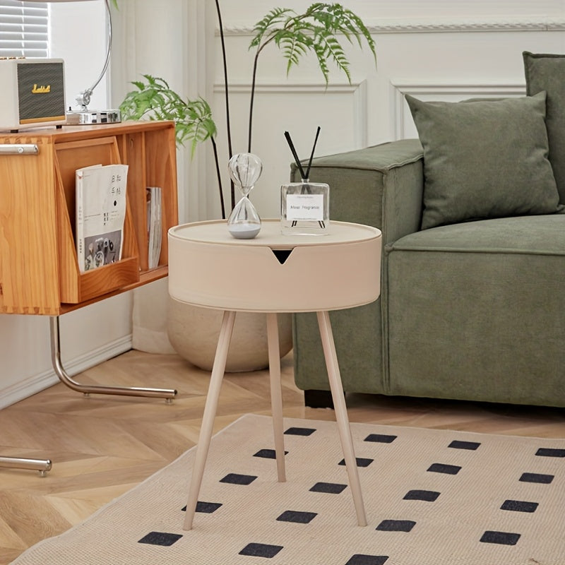Modern Flip-Top Side Table Modern Plastic Flip-Top Side Table with Storage