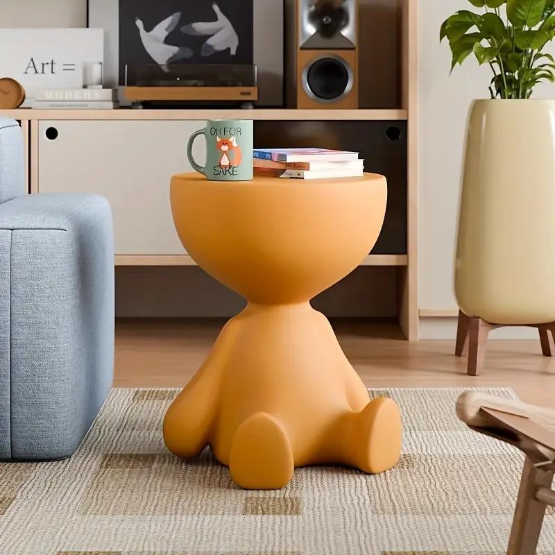 Compact Storage Coffee Table, Minimalist Design With Multi-layer Storage Space