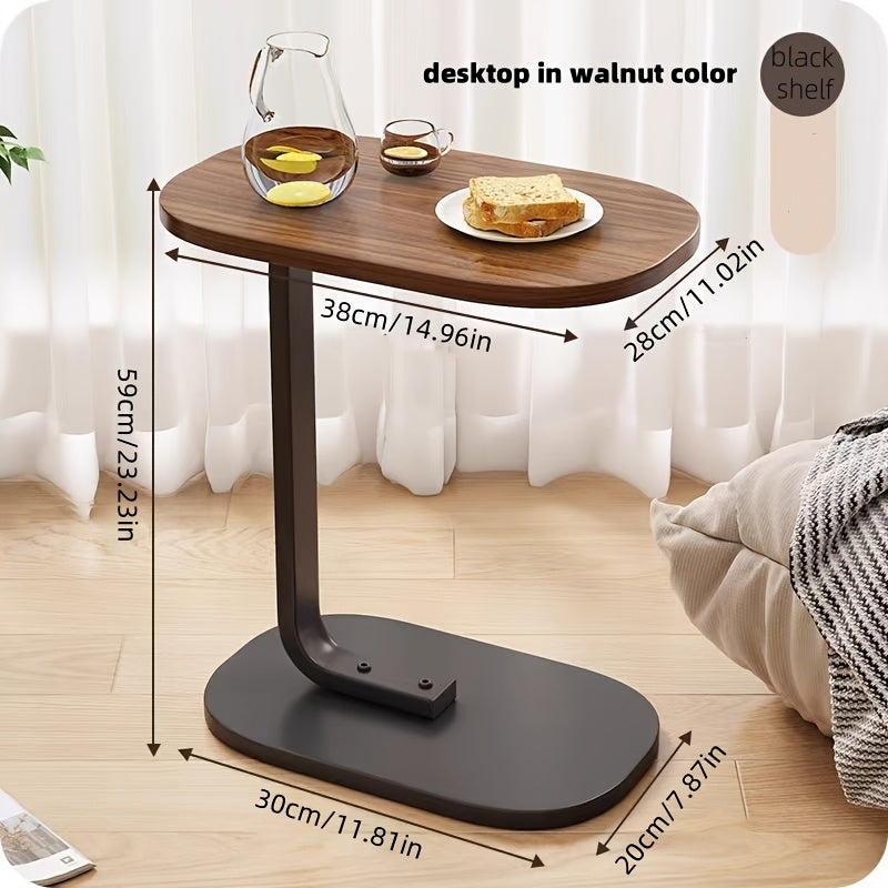 Versatile Walnut Bedside Table - Modern & Classic Design for Living Room or Bedroom, Ideal for Storage