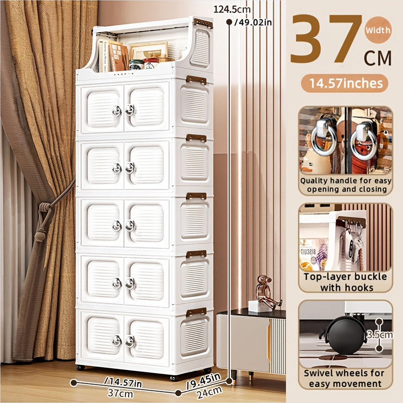 COIZYZZL Foldable Transparent Wardrobe & Storage Bin