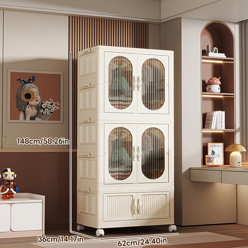 Assembly Cabinet Foldable Magnetic Cabinet | 62cm Front, 36cm Side