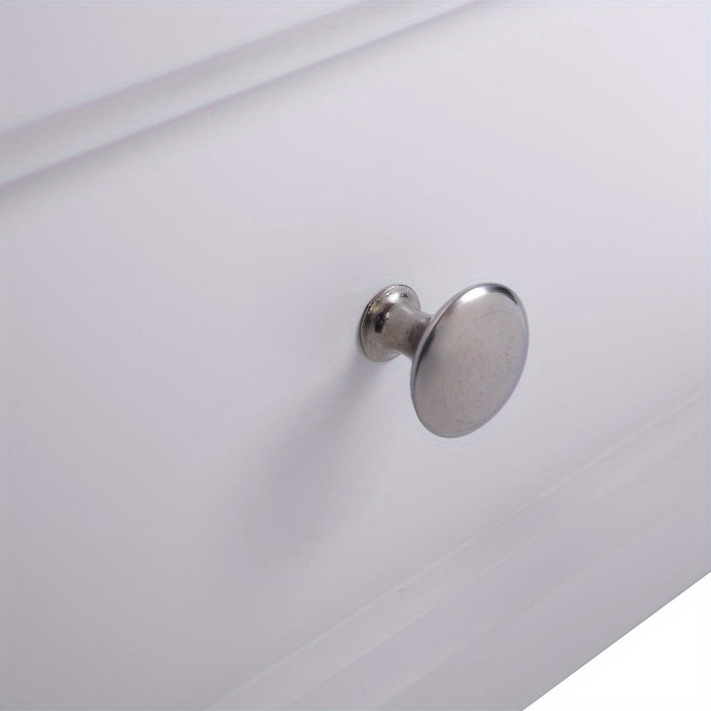 Rustic Bedside Table Rustic Style White Painted 2 Drawers Bedside Table - 1pc