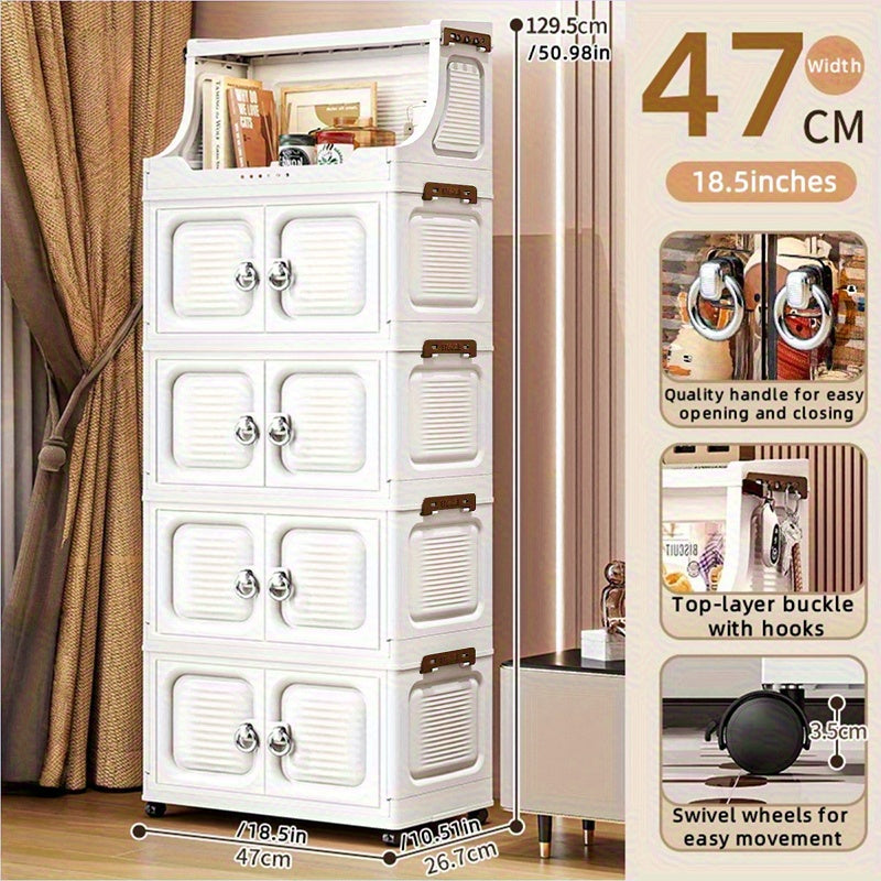 COIZYZZL Foldable Transparent Wardrobe & Storage Bin
