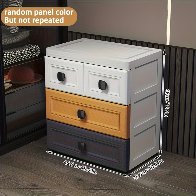 Drawer Storage Cabinet, Bedroom Bedside Table, Kitchen Floor Standing Multi-Layer Storage Rack