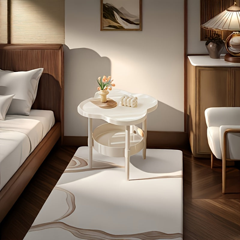 Classic and Stylish Storage Table with Two-Tier Design, Perfect for Bedside Use, Living Room Coffee Table