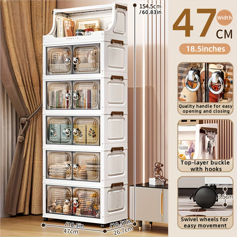 COIZYZZL Foldable Transparent Wardrobe & Storage Bin
