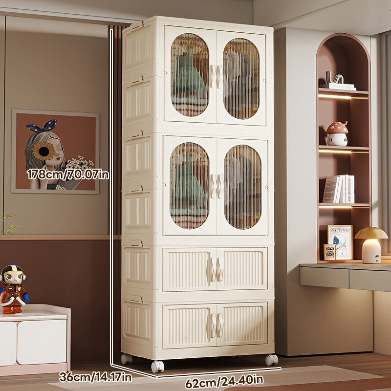 Assembly Cabinet Foldable Magnetic Cabinet | 62cm Front, 36cm Side