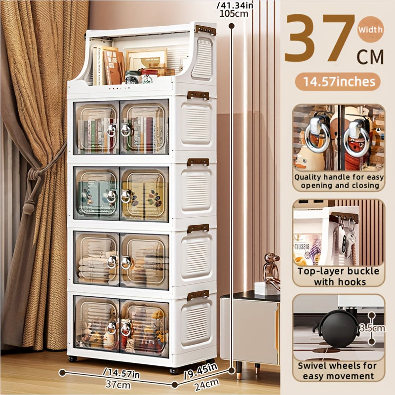 COIZYZZL Foldable Transparent Wardrobe & Storage Bin