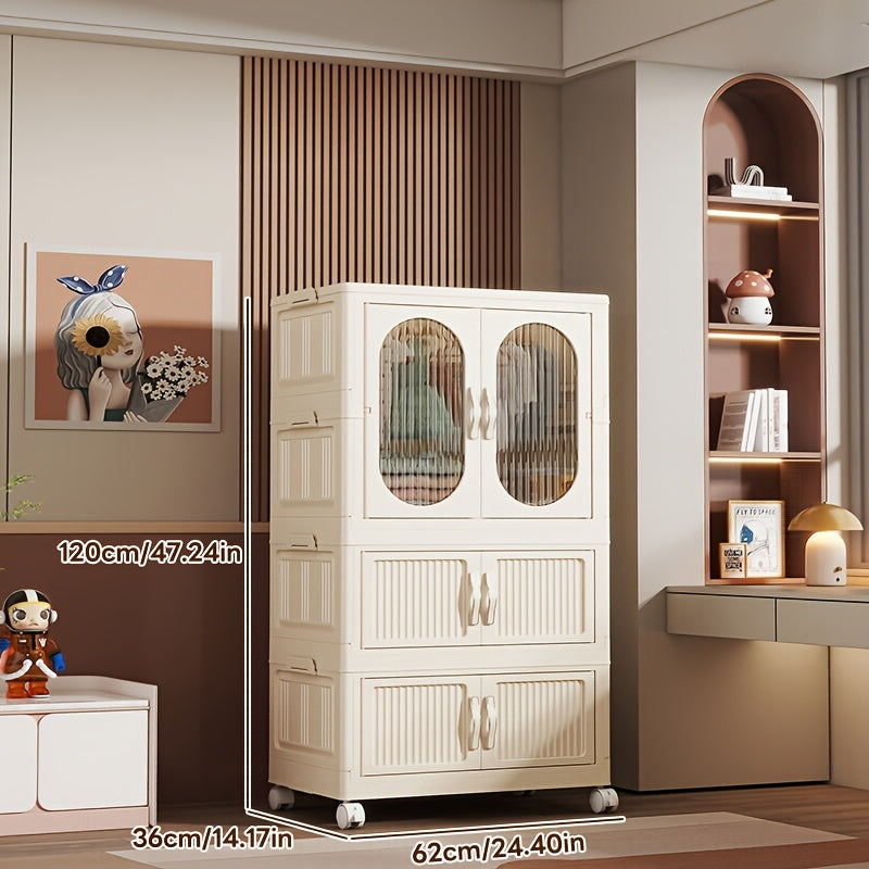 Assembly Cabinet Foldable Magnetic Cabinet | 62cm Front, 36cm Side