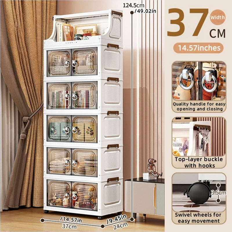 COIZYZZL Foldable Transparent Wardrobe & Storage Bin