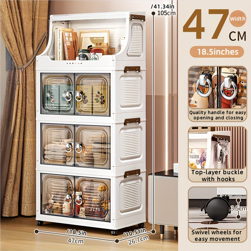COIZYZZL Foldable Transparent Wardrobe & Storage Bin