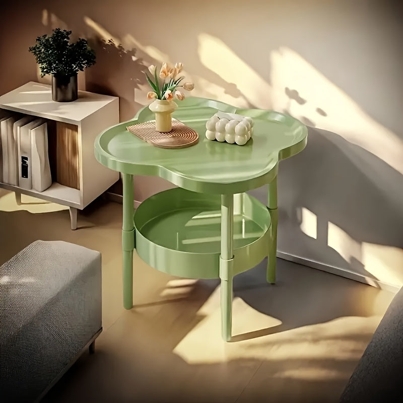 Classic and Stylish Storage Table with Two-Tier Design, Perfect for Bedside Use, Living Room Coffee Table