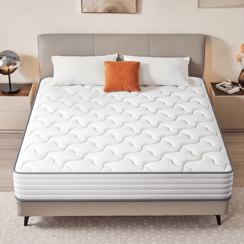 8in\u002F10in\u002F12in Twin, Full, Queen, King, Hybrid Mattress with Memory Foam and Spring