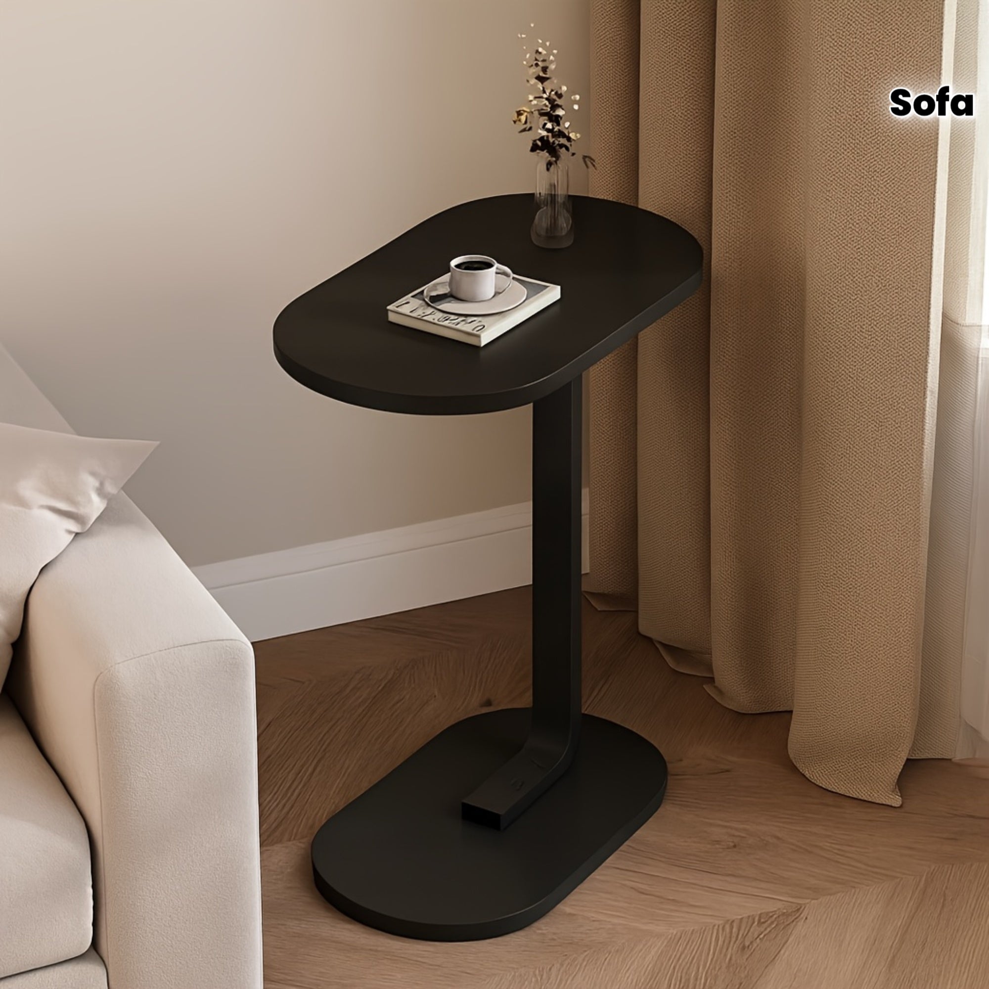 Enhanced Sofa And Side Coffee Table, Offered in Four Colors, Featuring a Waterproof And Sleek Surface