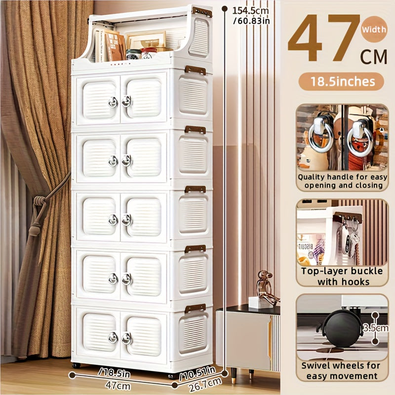 COIZYZZL Foldable Transparent Wardrobe & Storage Bin