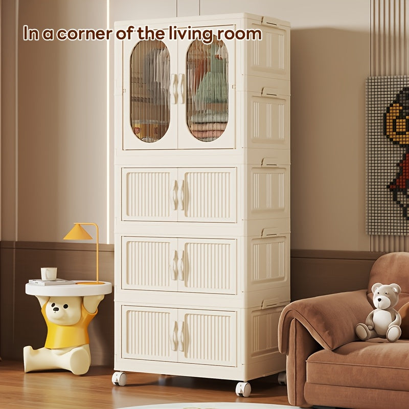 Assembly Cabinet Foldable Magnetic Cabinet | 62cm Front, 36cm Side