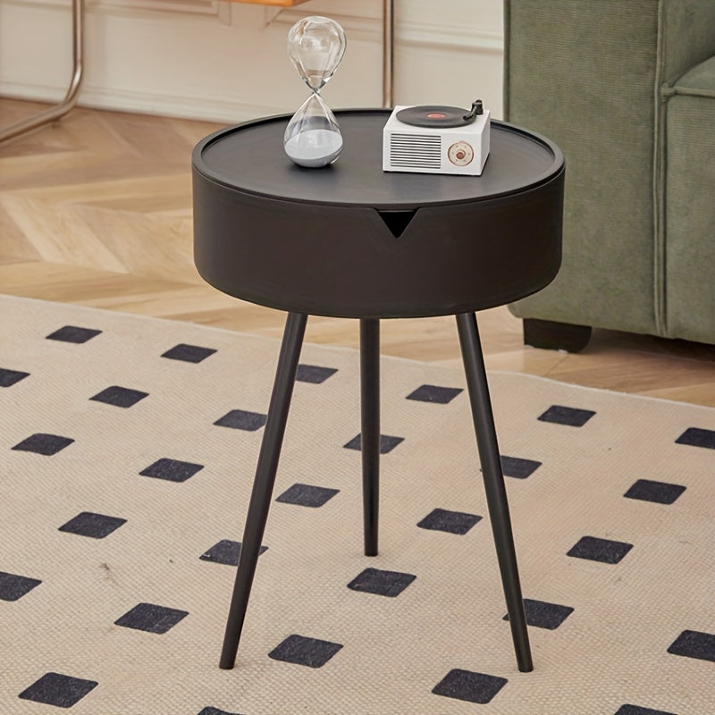 Modern Flip-Top Side Table Modern Plastic Flip-Top Side Table with Storage