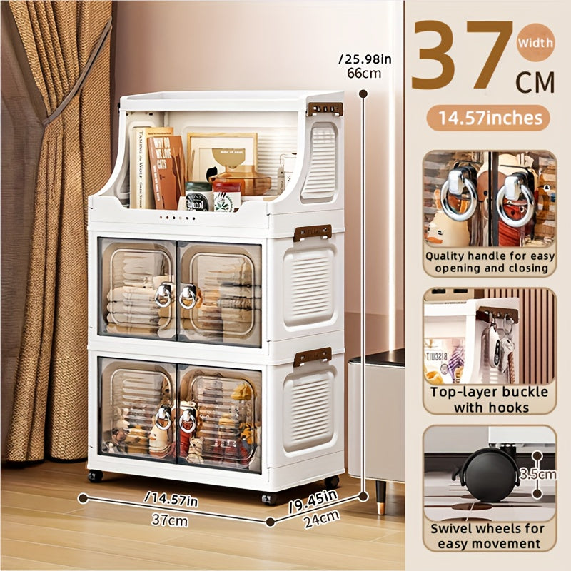 COIZYZZL Foldable Transparent Wardrobe & Storage Bin