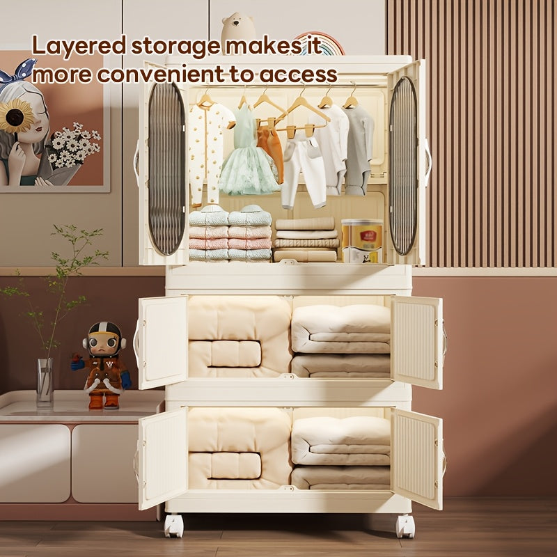 Assembly Cabinet Foldable Magnetic Cabinet | 62cm Front, 36cm Side