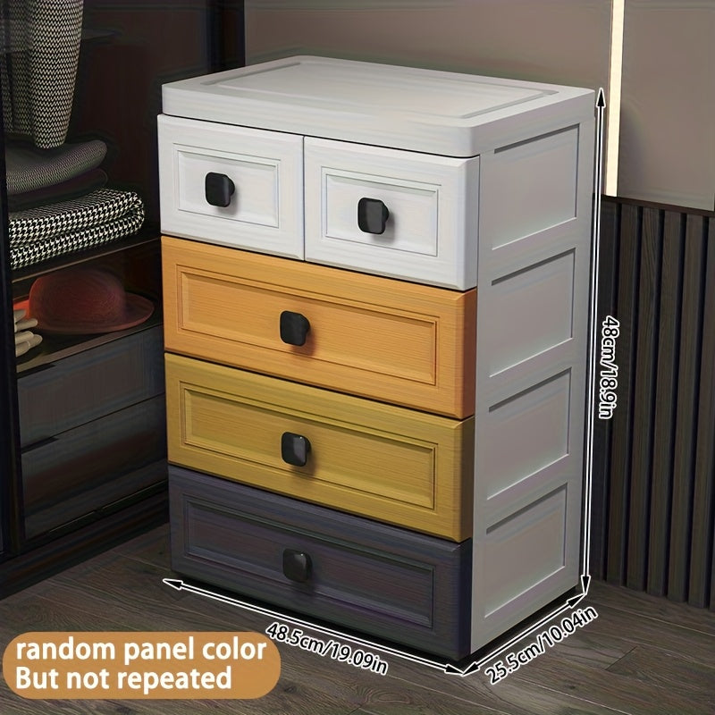 Drawer Storage Cabinet, Bedroom Bedside Table, Kitchen Floor Standing Multi-Layer Storage Rack