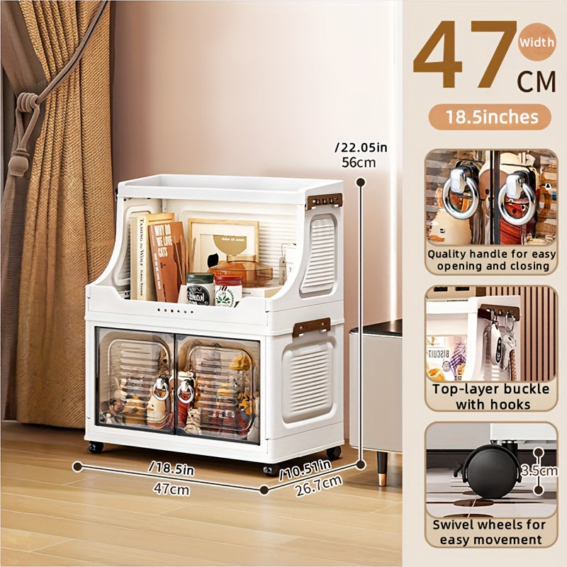 COIZYZZL Foldable Transparent Wardrobe & Storage Bin