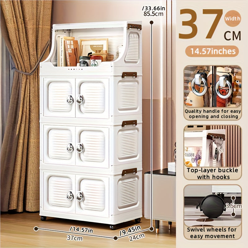 COIZYZZL Foldable Transparent Wardrobe & Storage Bin