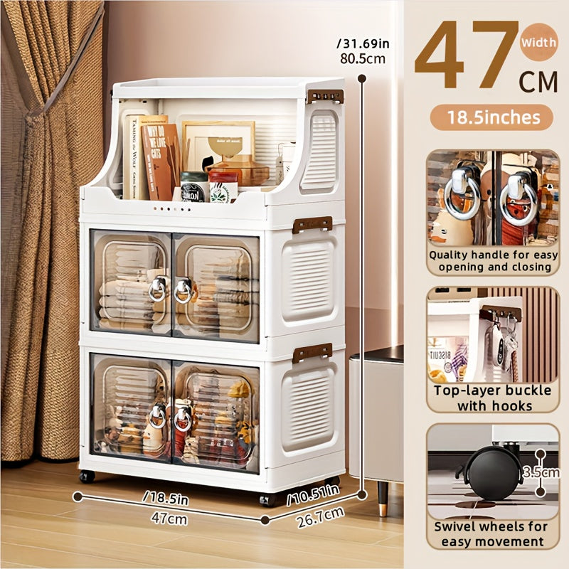 COIZYZZL Foldable Transparent Wardrobe & Storage Bin